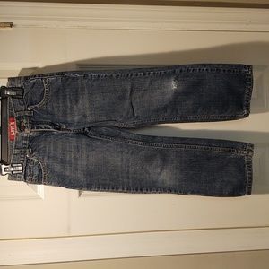 Levi's 549 Relaxed Fit Boy's Denim Jeans Size 7 Regular Adjustable Waist Snap